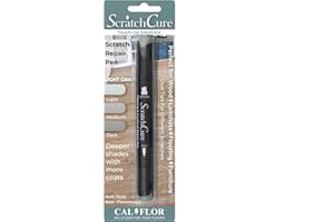 CalFlor PE49407CF ScratchCure 3 Shade Double Tipped Repair Pen for Use on Wood, Laminate, Flooring & Furniture, Light Gray
