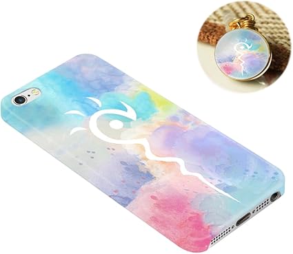 Amazon Iphone 5 5s Se ケース おしゃれ かわいい Pc素材 夏目 人気 虹色 カバー イヤホンジャックカバー付き ケース カバー 通販