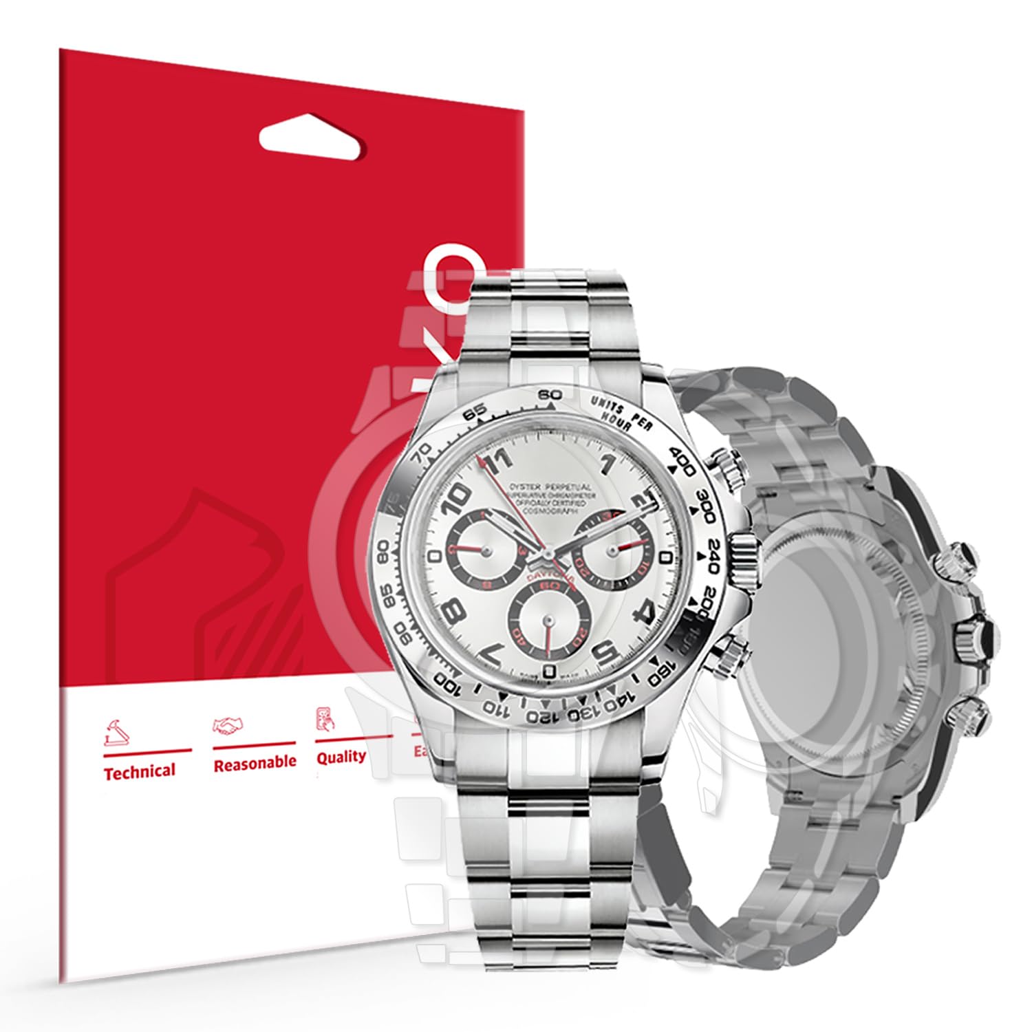 Photo 1 of skoko [1 Pack Protective Film for Rolex Daytona 40mm, Detail Expert Version, Full Body Coverage, Glossy Clear Skin, Anti Scartch