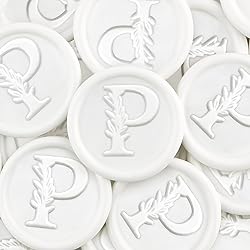 25Pcs White Wax Seal Stickers Handmade Vintage