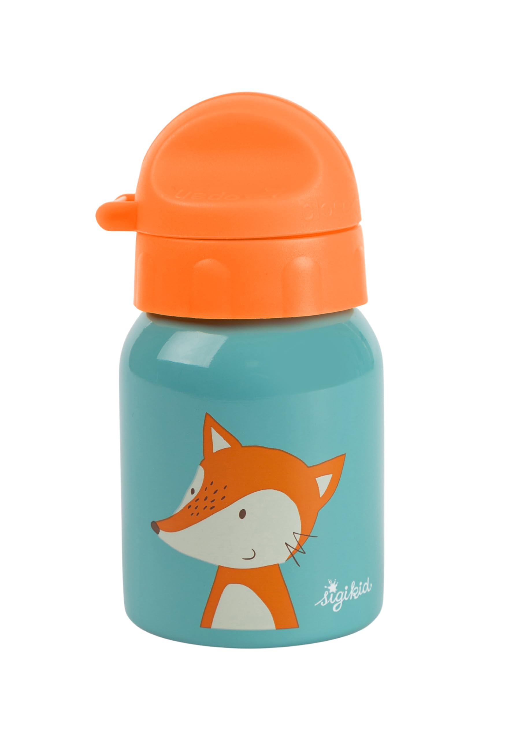 Sigikid 42255, boys, stainless steel drinking bottle, fox motif, 24994