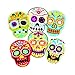 Tovolo Sugar Skull Templates Reverse, Dishwasher Safe, Set of 6 Cookie Stamps with Cutter, Lime/White (81-22492)