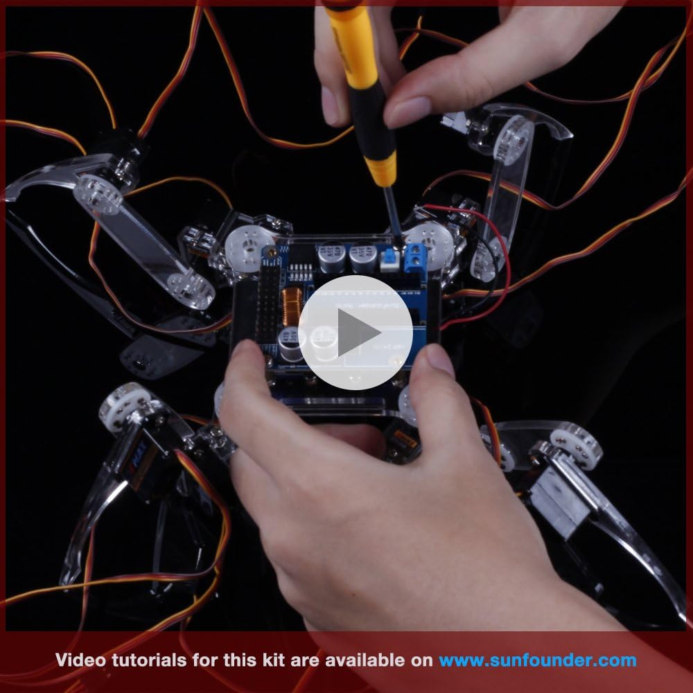 sunfounder crawling quadruped robot