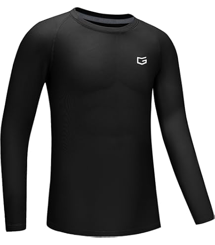 Amazon.com: G Gradual Youth Boys Compression Thermal Shirt Long