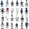 24Pcs Skibidi -ToiletAction Figures Set, Cameraman Speakerman Action Figrue, Horror Cartoon Movies Character Figure for Birthday Party Cake Topper and Parties Decorations