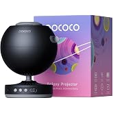 POCOCO Galaxy Star Projector + Gorgeous Nebula Series Discs | 8 Discs Total, Rechargeable, 1W Soft Light, 2 Megapixel Lens, 5K Discs, Realistic Galaxy