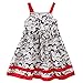 Bonny Billy Little Girl's Figures Printed Casual Summer Braces Dress 3-11 Years