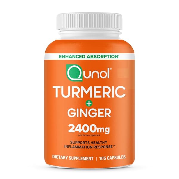 QUNOL TURMERIC CURCUMIN WITH BLACK PEPPER & GINGER,...