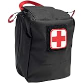 LA Police Gear Fast Action Emergency Medical Pouch, Quick Access Nylon Medical Pouch - Black