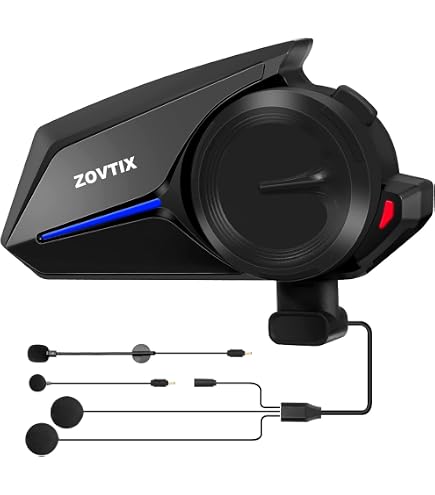 Amazon.com: ZOVTIX Motorcycle Helmet Headset 8 Riders