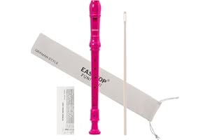 EAST TOP Soprano Recorder for Kids Beginners, 8 Hole Plastic German Fingering Flute Recorder 3 Piece with Cleaning stick, Cot