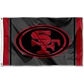 San Francisco 49ers Blackout Sideline Flag Outdoor Indoor 3x5 Foot Banner