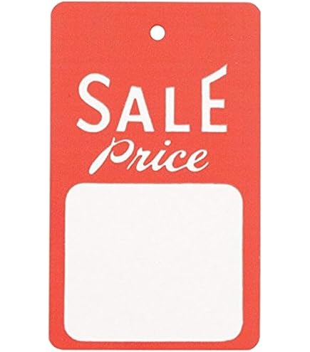 100 Pcs Sale Price Tags With String - Supermarket Style Labels For Retail & Pricing