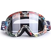 LMAVAG Motorcycle Goggles Dirt Bike ATV for Adult Motocross Riding Racing MX Powersports Goggles Anti-Scratch, Impact Resistance Dustproof Goggles Men Women & Youth