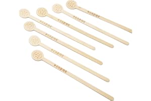 EVYIENEN Wooden Coffee Stirrer Sticks Disposable Environmentally Friendly Biodegradable Cafe Grade Beverage Stir Sticks for 7 InchCoffee Milk Cocktail Tea (200PCS)