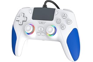 IWGAME Wired Controller for PS-5/PC, Gaming Controller Support Programmable/Remap Turbo Function, Dual Vibration, 3.5MM Audio