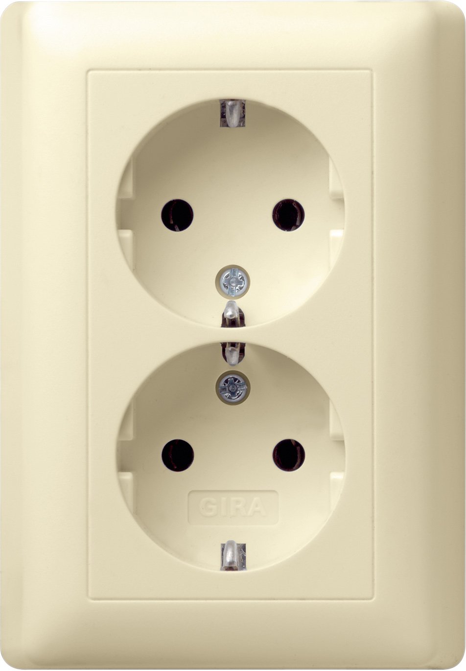 GIRA 078001 Double SCHUKO socket Standard 55 Cream White