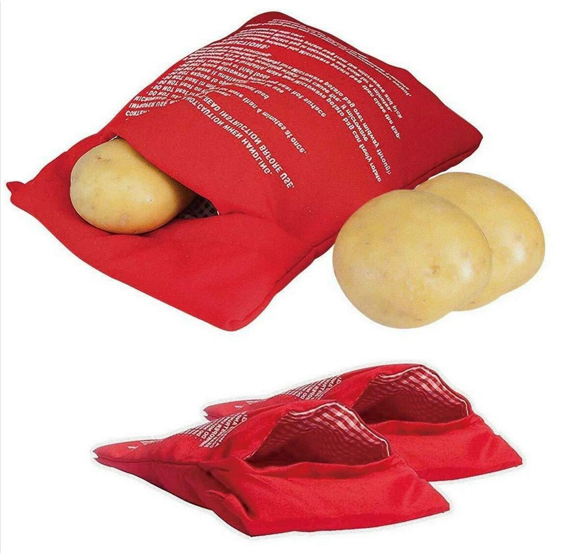 Alpertie - Paquete de 4 moldes para cocinar patatas en microondas ...