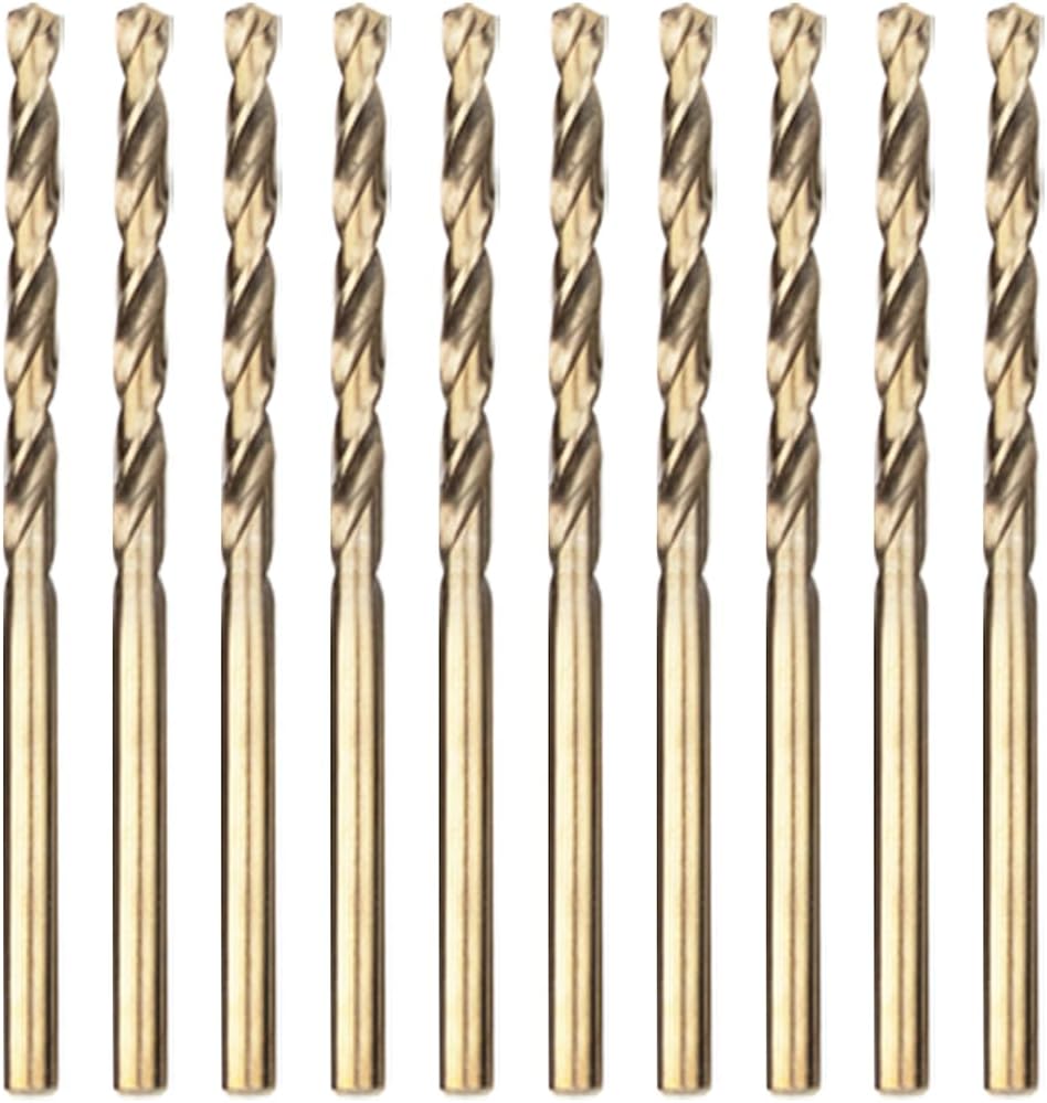 Meccion HSS Cobalt Drill Bit Set 2.5mm 10pcs DIN 338 Jobber Twist