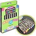Imagination Starters Chalk Crayons - 8 Colors- no dust, Low Mess, Wet Wipe-able, Clean, Washable, Great for Vinyl, Glass, Chalkboard Labels