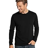 RGJU Mens Base Layer Shirt Long Sleeve, Thermal Crewneck T-Shirts Fitted Lightweight Undershirt Triblend