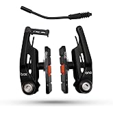 Box One 85 or 108 Millimeters Oversized BMX V-Brakes with Sealed Bearing Pivots, Flexible Cable Noodle, Cold Forged Arms &amp; 2 Millimeters Allen Key Tensions Bolt