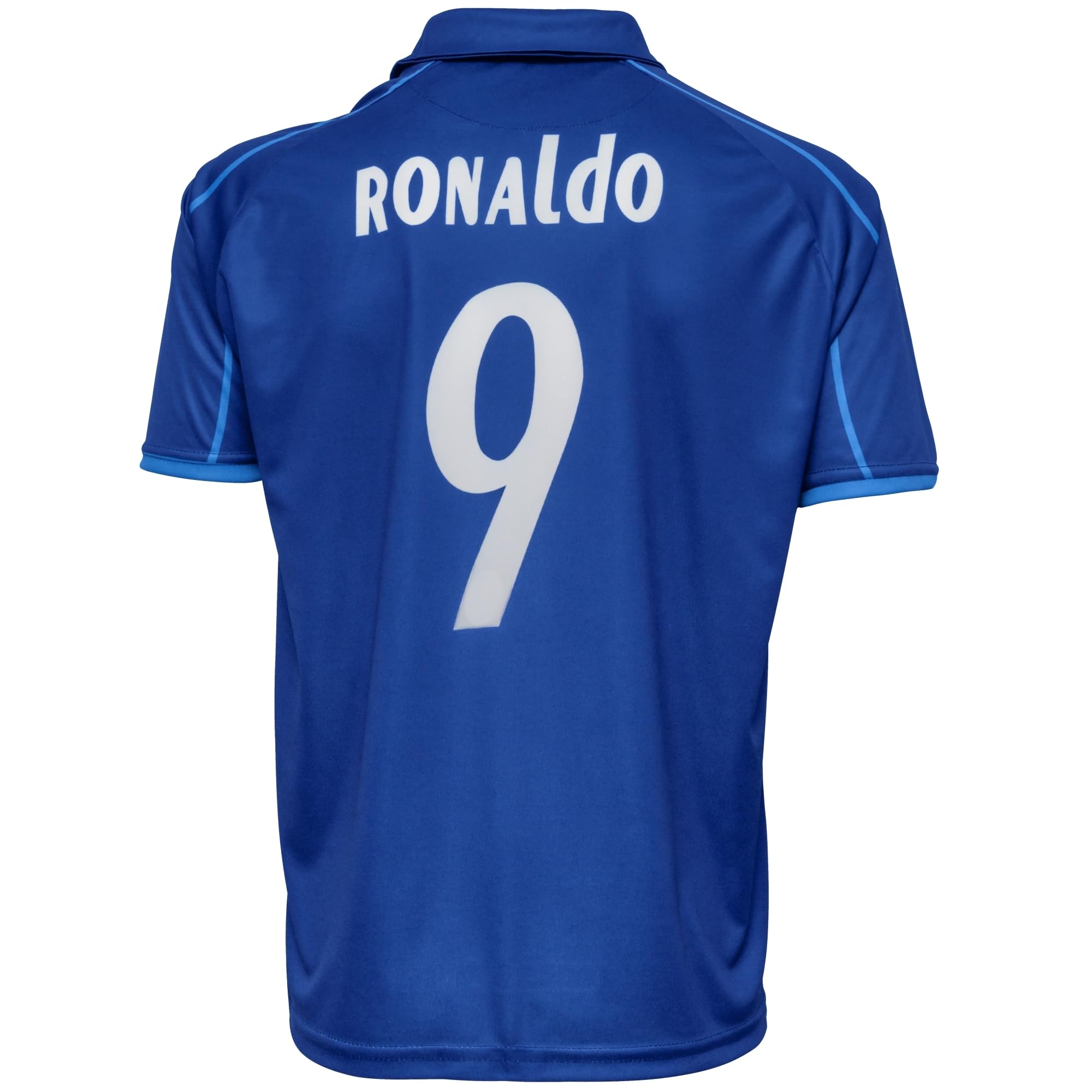 Photo 1 of HOMEMI Madrid Ronaldo #9 Nostalgia Retro Limited Edition Mens Soccer Football Jersey for Adult Men Sizes(#9,NavyBlue,M)