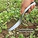 Aluminum Hand Weeder Tool, Bend-proof Dandelion Weeding Puller, Ergonomic Bulb Planter, Hand Digger with Serrated Edge, Narrow Root Trowel Fit for Weeding, Removing Seedlings, Potting and Digging