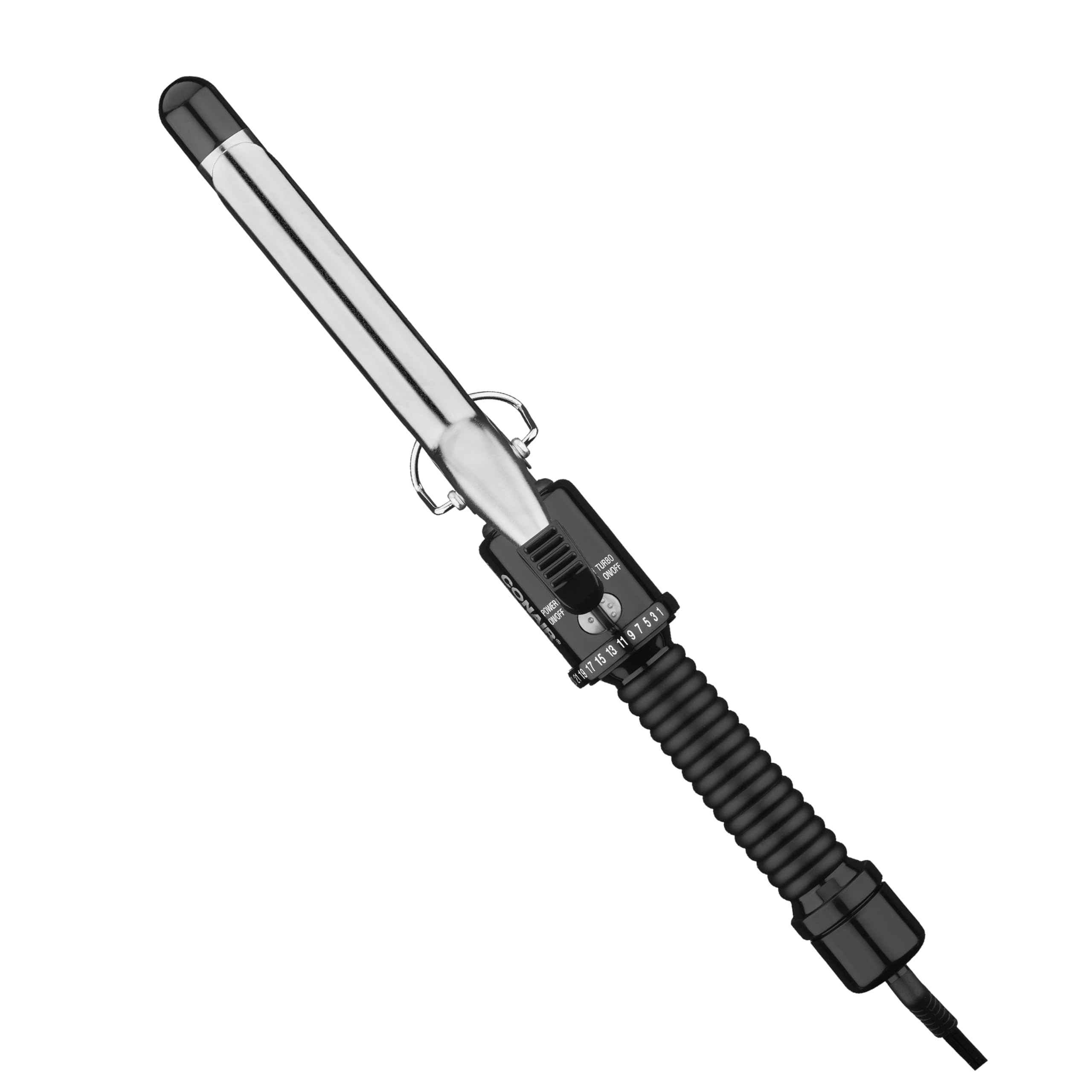 Photo 1 of Conair Instant Heat 3/4-Inch Curling Iron, ¾-inch Barrel Produces Tight Curls, Hair Curler for Short to Medium Hair, 25 Heat Setting Hair Curling Iron, Black