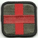 Medic Cross Tactical Patch - Olive & Red by Gadsden and Culpeper