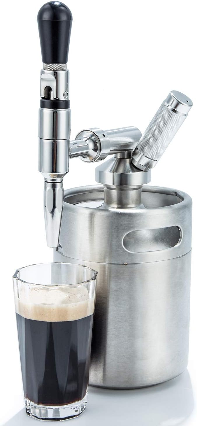 Nitro Cold Brew Coffee Maker 64 Oz Stainless Steel Homebrew Nitrogen Infuser 2 L Keg Personal Coffee Maker Machine Kit System