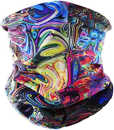 SEPT MIRACLE Headwear, Head Wrap, Headband, Face Bandana Mask, Fishing Mask, Magic Scarf, Tube Mask, Neck Gaiter, Neck Balaclava and Sport Scarf Headband Sweatband for Fishing, Hiking, Running,Camping, Travelling, Cycling, Motorcycling