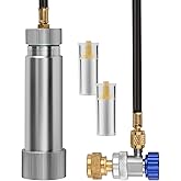 Lichamp AC Oil Injector R134A, R1234YF Refrigerant A/C Dye Injector Kit with Adjustable Coupler and Oil Checkers
