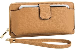 AMNF Women Wristlet Wallet with Cell Phone Holder Zip Around Handbag …
