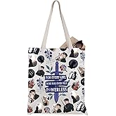 WCGXKO Fan Fantasy Book Inspired Tote Bag Bookish Bookworm Gift for Romantasy Reading Lovers