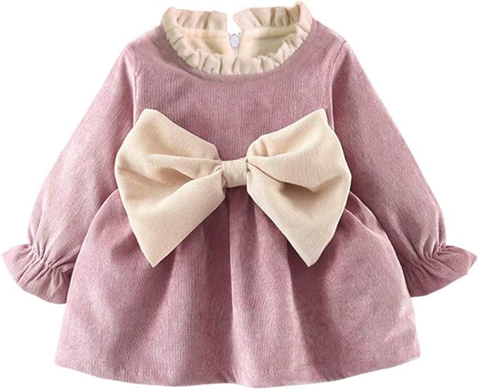 Amazon Co Jp ベビー服 ドレス ワンピース 長袖 コールテン 子供服 女の子 厚手 コーデュロイ おしゃれ 可愛い 長袖 秋冬 新生児 赤ちゃん ベビースーツ 防寒 防風 通園 通学 発表会 結婚式 70 服 ファッション小物
