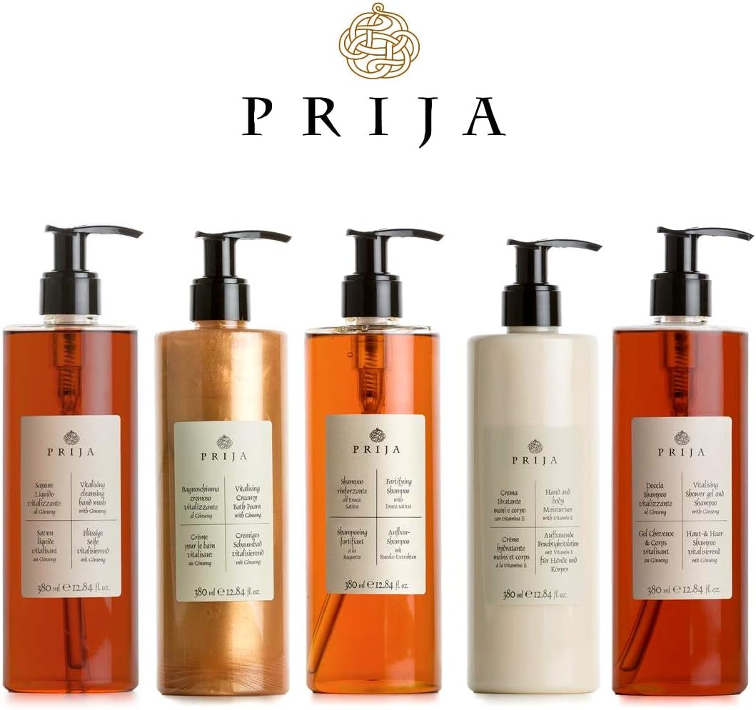 PRIJA XXL Set Soap Ginseng Handwash Shower Gel Shampoo Body
