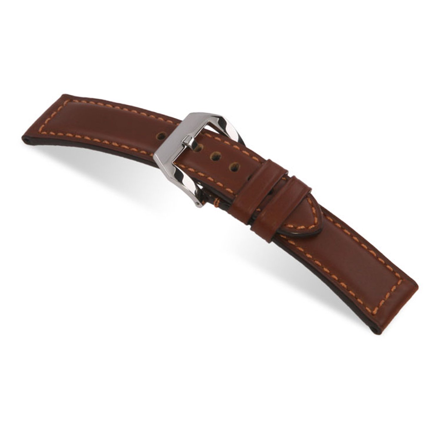 RIOS1931 Milano - Genuine Waterproof Leather Watch Band with Attached Pre-v Buckle for Panerai Watches 115x75