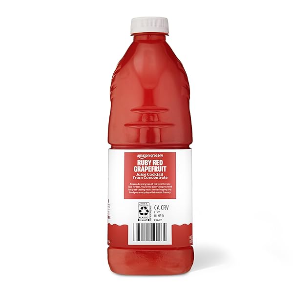 AMAZON GROCERY, RUBY RED GRAPEFRUIT JUICE COCKTAIL, 64 FL OZ (PREVIOUSLY AMAZON FRESH, PACKAGING MAY VARY)