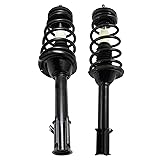 TRQ Rear Complete Loaded Strut Spring Assembly Pair