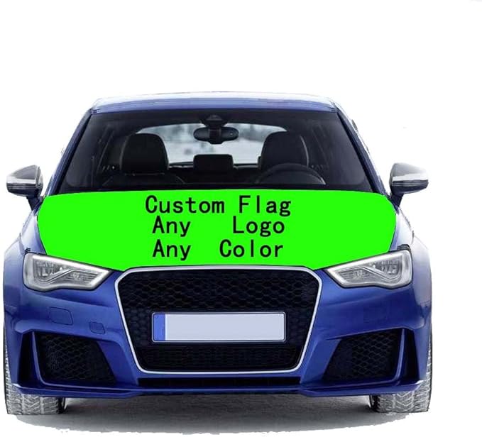 MCCOCO Custom Flag Car Hood Cover 3.3X5FT100X150CM