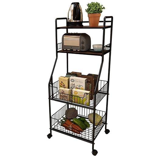 Carrito De Almacenamiento De Cocina, Horno De Microondas De 4 ...