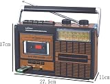 Lychee Lychee Boombox Portable Retro Cassette Player Radio AM FM SW2 USB SD view 6