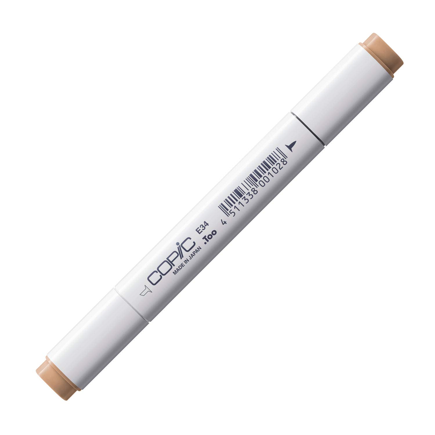 Copic Classic Coloured Marker Pen - (E-34) Toast, Double-ended with Fine (0.7mm) & Medium Broad Tips, Highlighter, Art & Crafts, Graphics, Design, Anime, Professional & Beginners