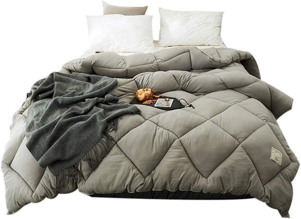 Winter quilt MMM Thicker Keep Warm Quilt Core Space Cotton Double Air Conditioning Quilts Bedding 2.0m Bed (color : #1, Size : 220 * 240cm(3.5kg))