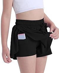 KEREDA Girls Flowy Shorts,Butterfly Shorts for Teen