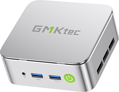 GMKtec Mini PC Computer, G10 Ryzen 5 3500U (Beats N150/4300U/3200U), 16GB RAM 512GB SSD 2.5GbE NIC LAN Desktop Office Home Business HTPC, Triple 4K Display, WiFi, BT, USB-C, DP, Type-C PD, HDMI 2.1