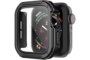 Recoppa for Rugged Apple Watch Case 46mm Series 10 & Series 11 with Screen Protector, Durable Military Grade Quattro Pro Series Drop-Proof Protective Cover Full Coverage Bumper for Men iWatch
