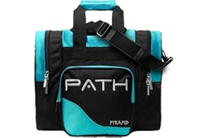 Pyramid Path Pro Deluxe Single Bowling Ball Tote - Holds One Ball, One Pair Shoes Up to Mens 15