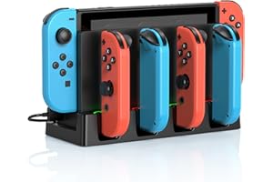 Charging Switch Dock Compatible with Nintendo Switch for Joy Con & OLED Controller, Joy-Con Charging Dock for Nintendo Switch